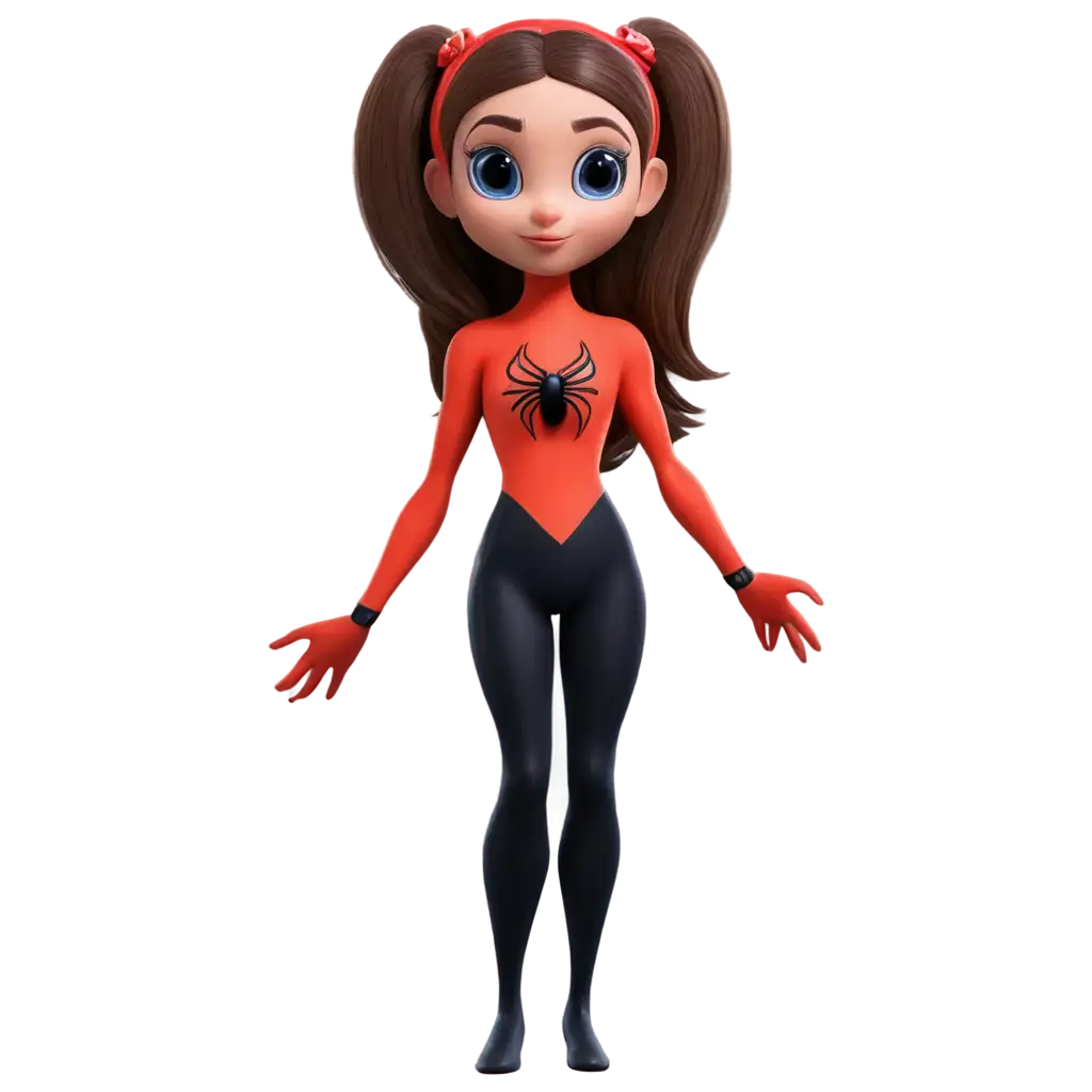 Cute-Spider-Girl-PNG-Image-HighQuality-Cartoon-Character-Design-for-Digital-Projects