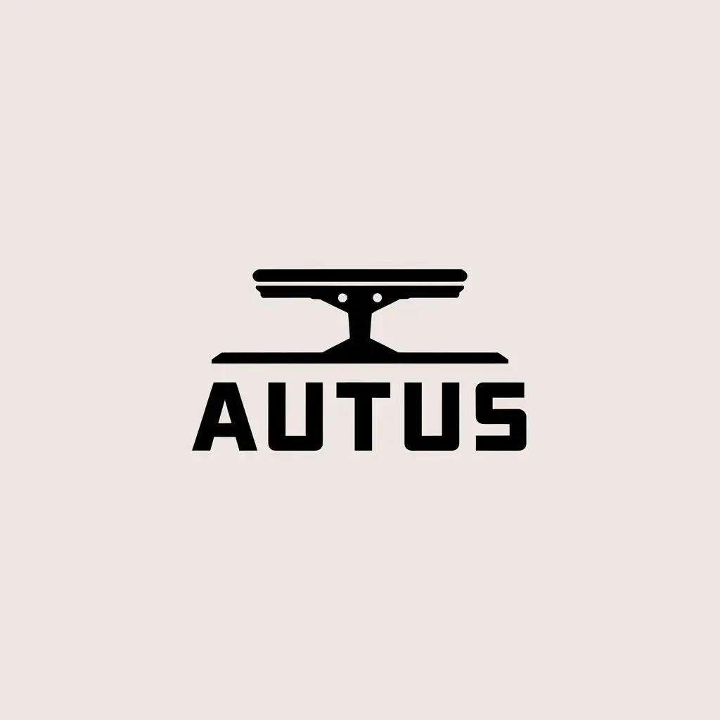 LOGO Design for Autus Minimalistic Universal Roof Rack Foot for Cars with Clear Background