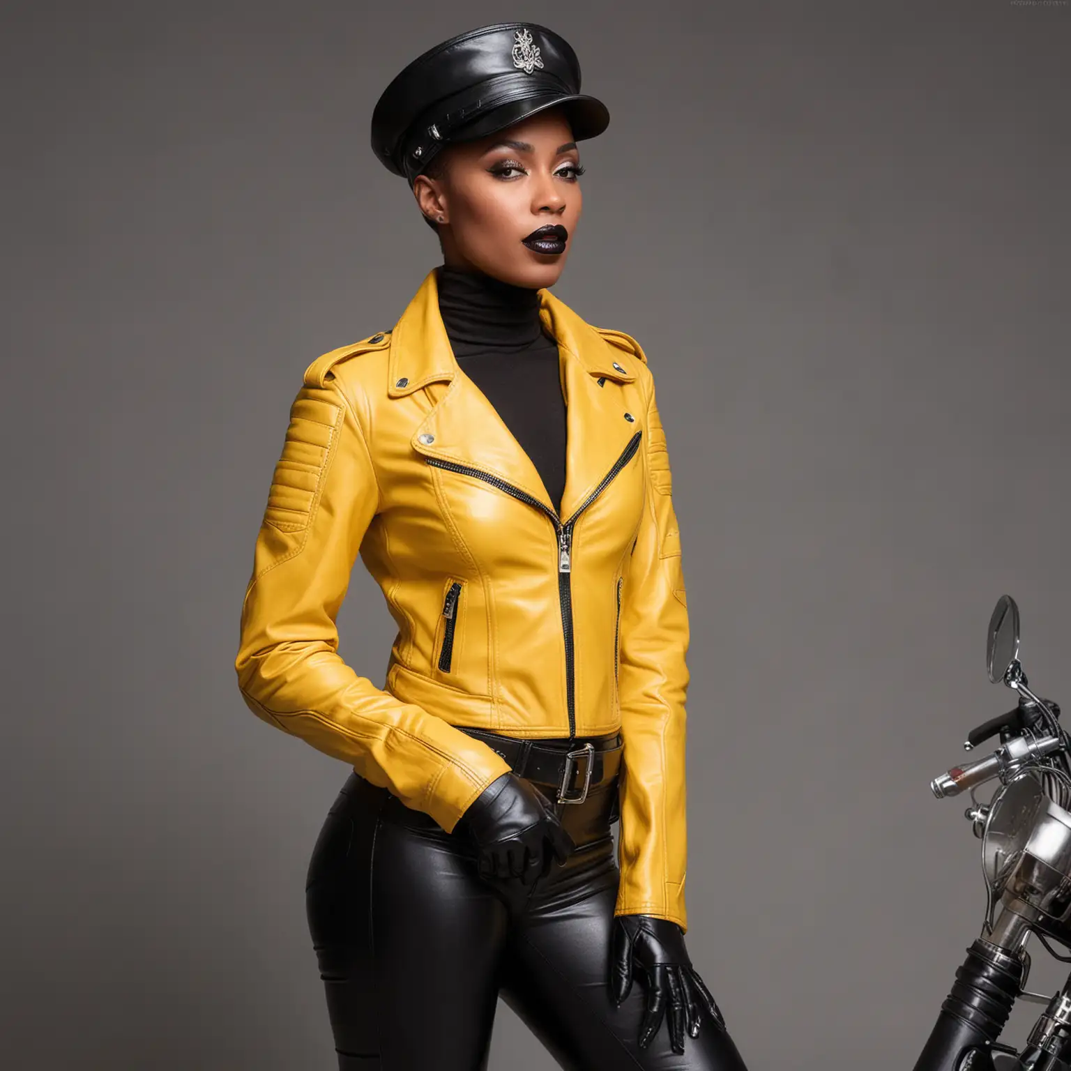 Black-Woman-in-Tom-of-Finland-Inspired-Leather-Outfit