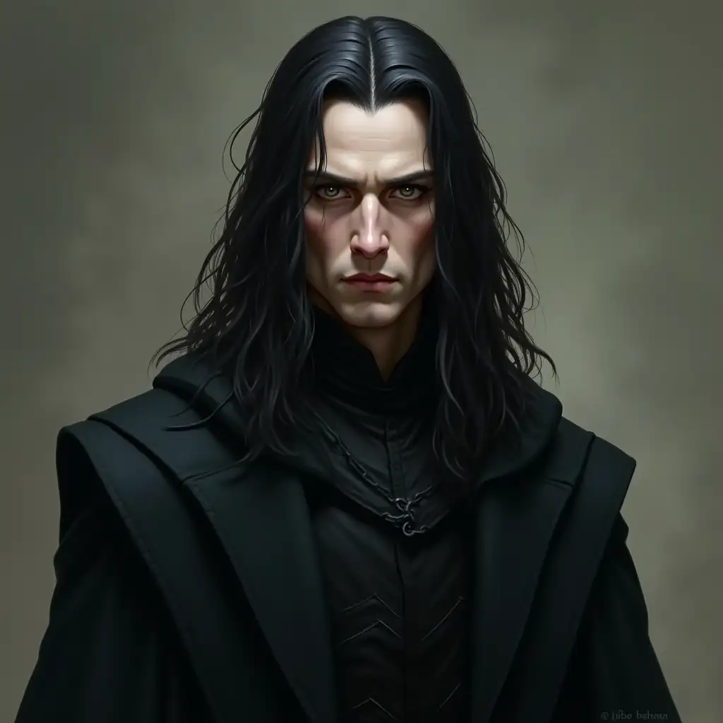 HyperRealistic-Dungeons-Dragons-Elf-Sorcerer-Portrait-Inspired-by-Severus-Snape