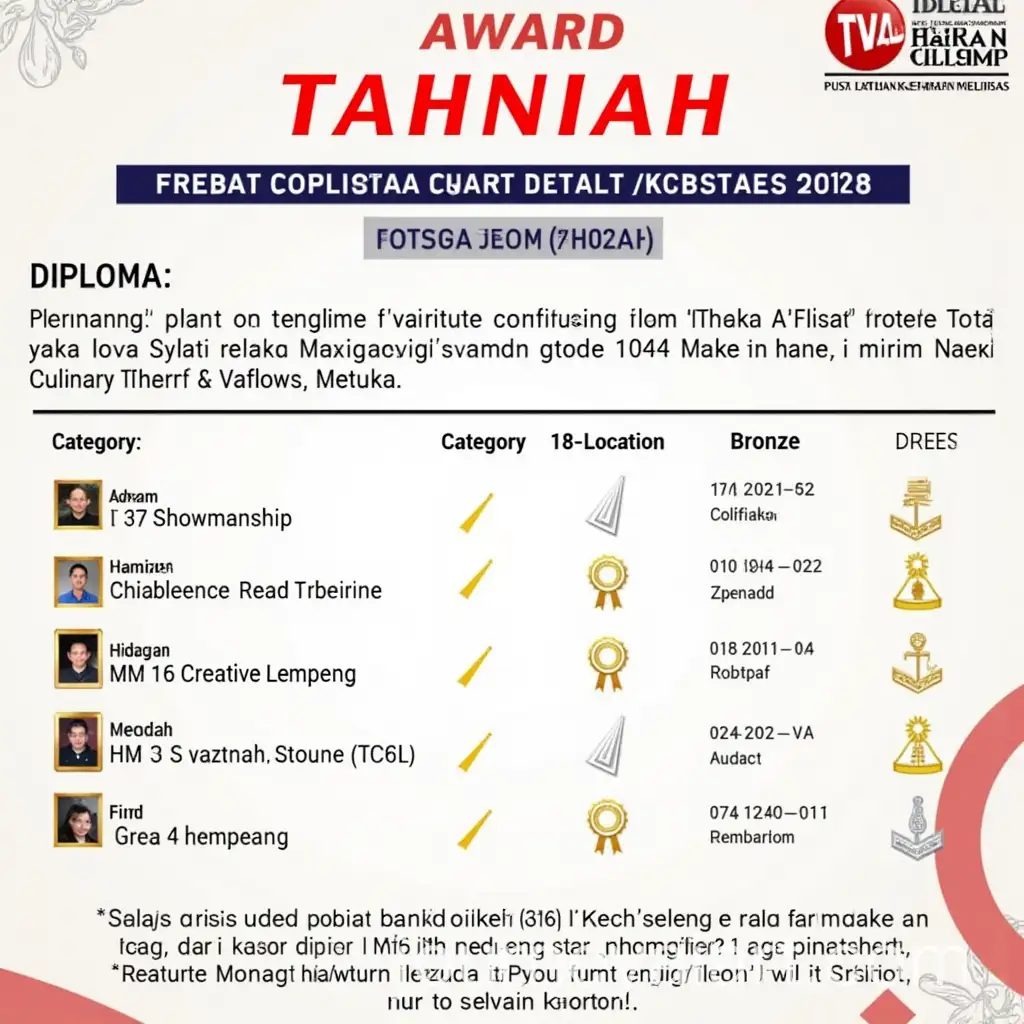 Award-Announcement-Poster-for-Pusat-Latihan-KemahAI-Image-Prompt-Expansioniran-Ikhtisas-at-Melaka-Culinary-Challenge-2025