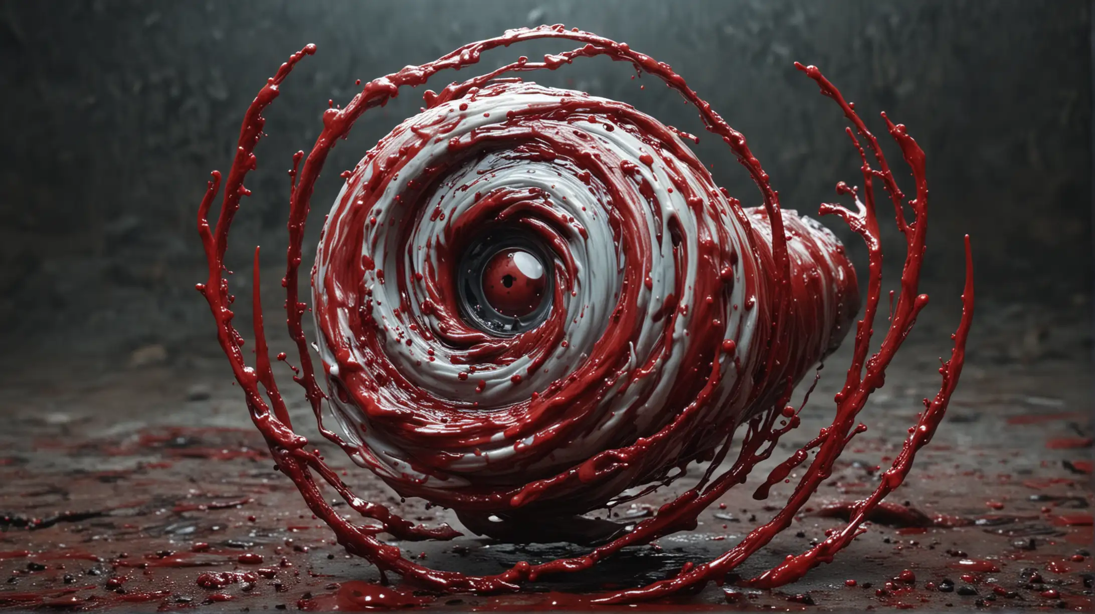 Mysterious Whirl of Blood in Dark Forest