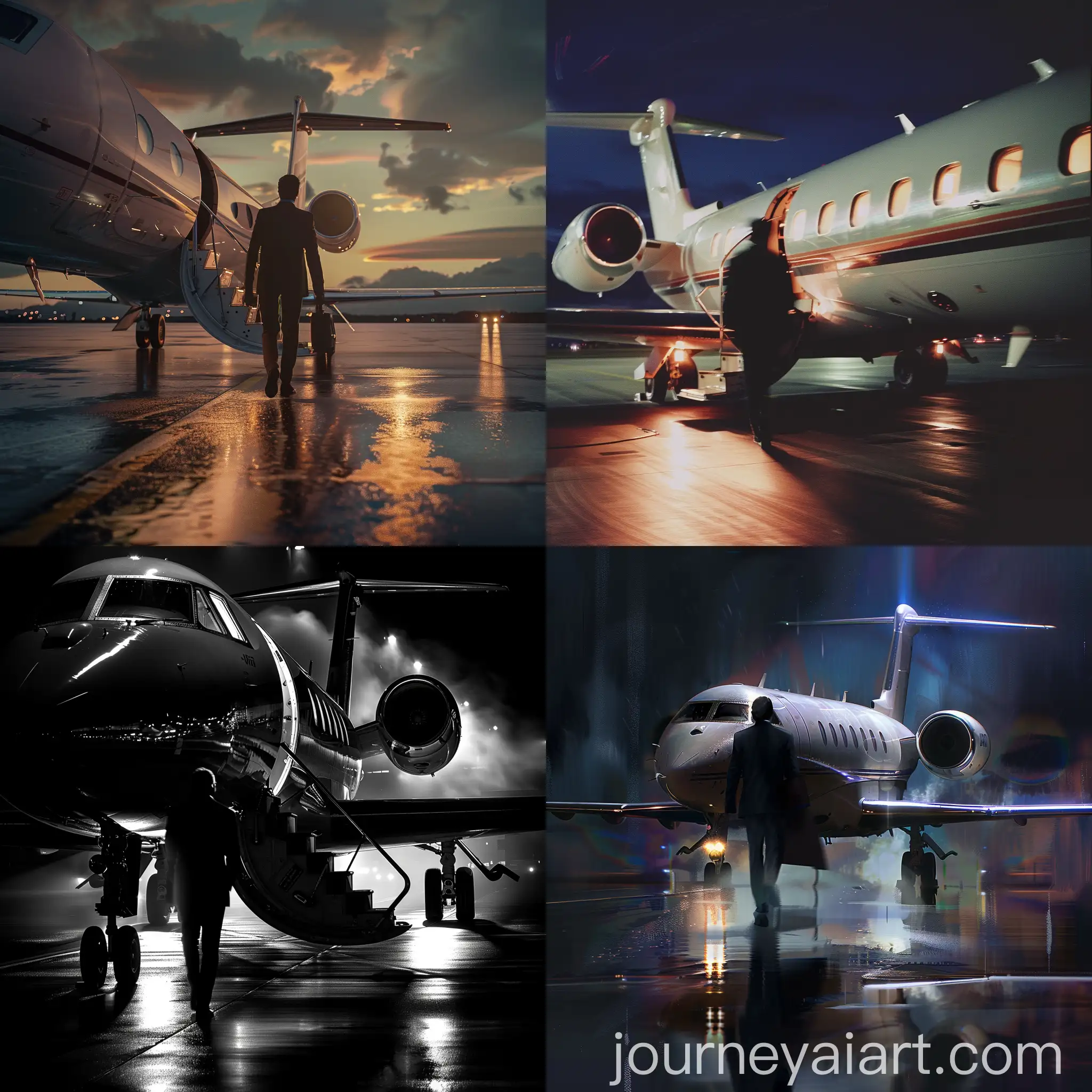 Celebrity-Exiting-Private-Jet-with-Motion-Blur-and-Cool-Lighting