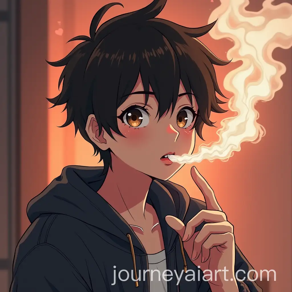 Anime-Boy-Smoking-in-Stylized-Art