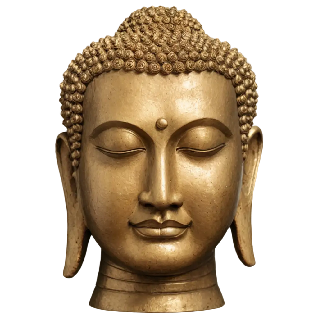 Buddha-Head-PNG-Elevate-Your-Designs-with-HighQuality-Digital-Art