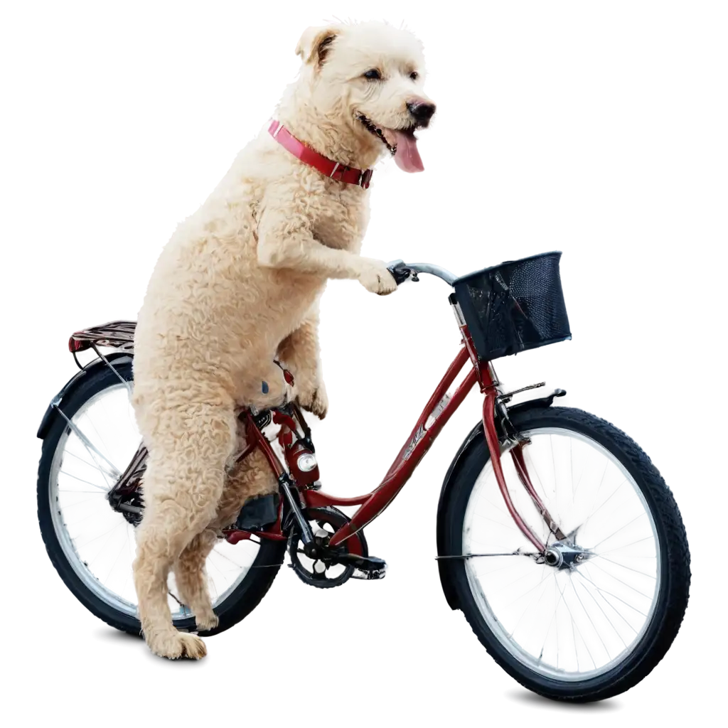 Dog-with-Bike-PNG-Image-HighQuality-Digital-Artwork-for-Various-Uses