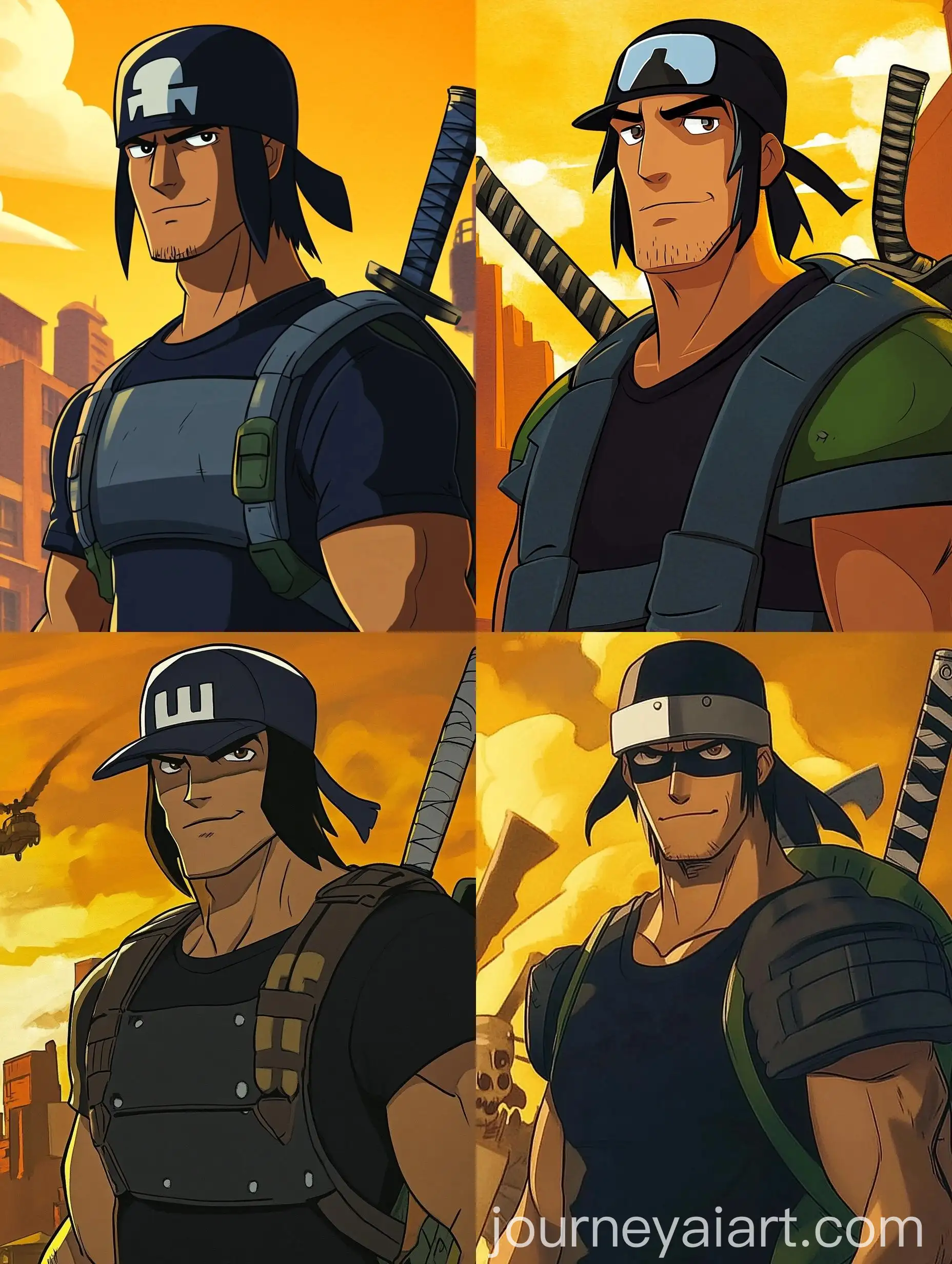 Casey-Jones-Cartoon-Character-Portrait-in-New-York-City