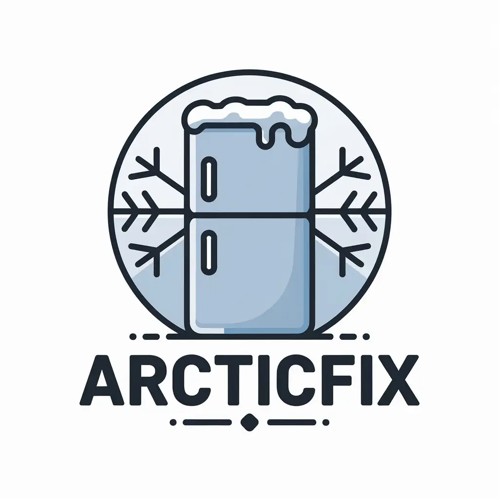 LOGO-Design-For-ArcticFix-Clean-and-Modern-Vector-Logo-with-Fridge-and-Arctic-Theme