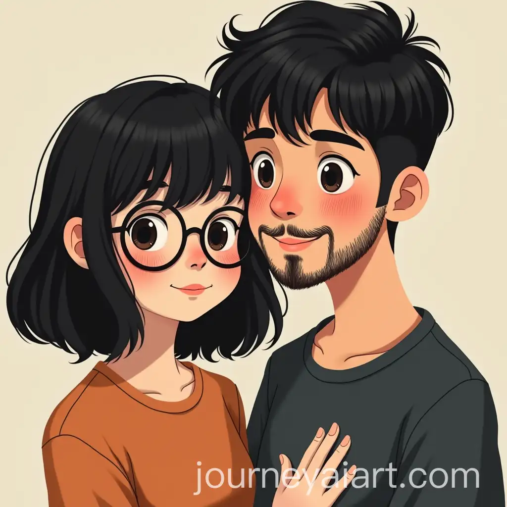 Lovers-with-Black-Hair-and-Round-Glasses-in-a-Romantic-Setting