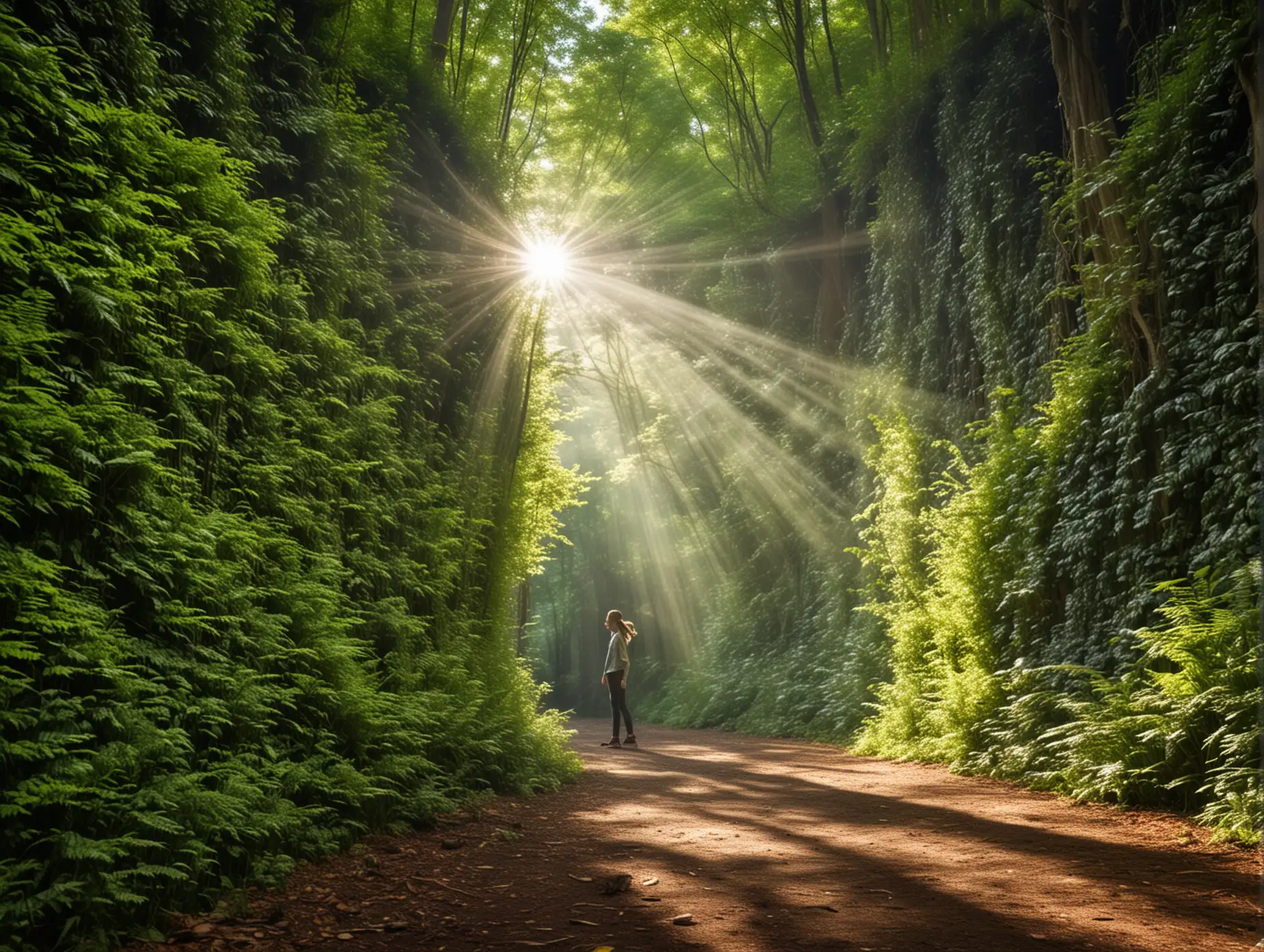 Whimsical-Forest-Oasis-Sunlight-Through-the-Greenery