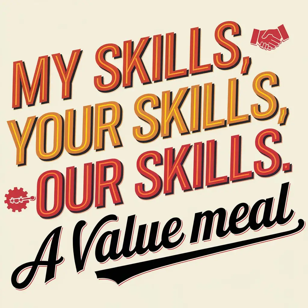 Dynamic-Typography-Design-with-My-Skills-Your-Skills-Our-Skills-A-Value-Meal