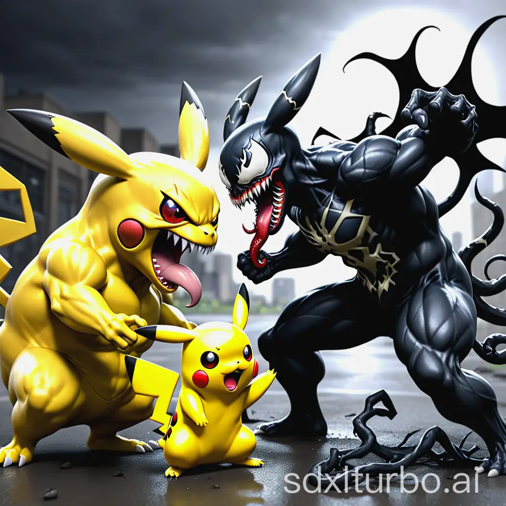 venom vs pikachu