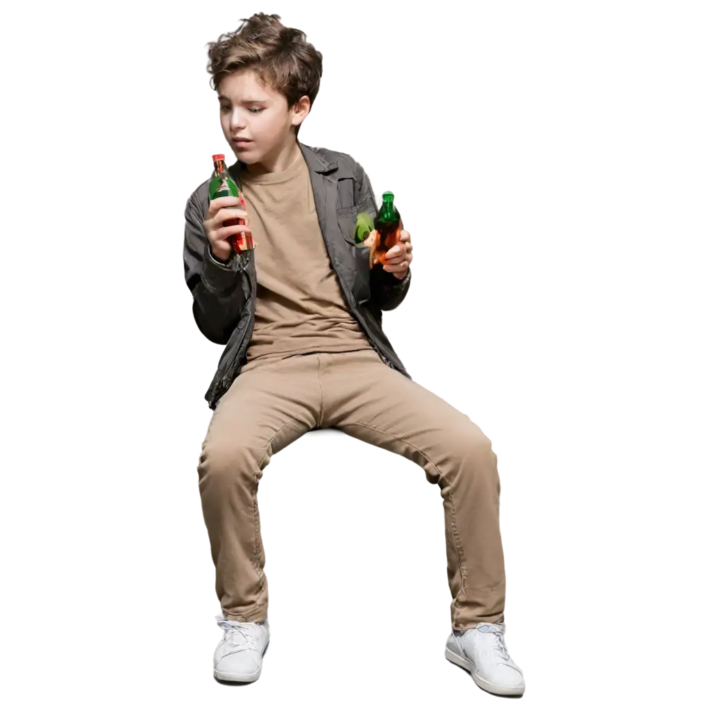 Delirious-Boy-Holding-a-Bottle-HighQuality-PNG-Image-for-Creative-Projects