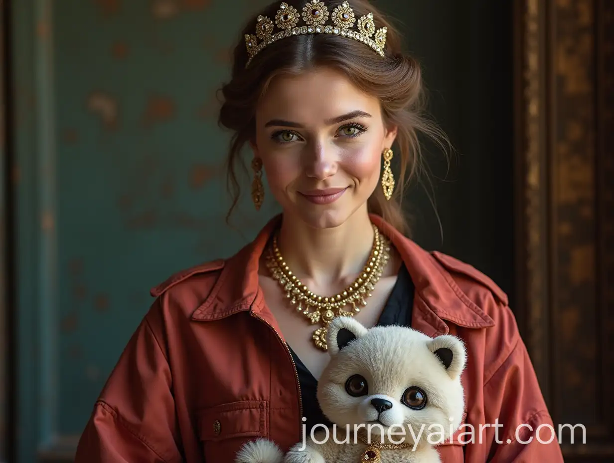 Woman-Wearing-Fashion-Jewelry-as-Mascot-Portrait