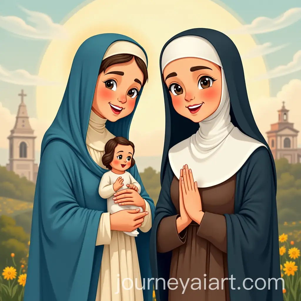 Virgin-Mary-Help-of-Christians-with-Mother-IsabelAI-Image-Prompt-Expansion-Lagrange-in-Venezuelan-Landscape