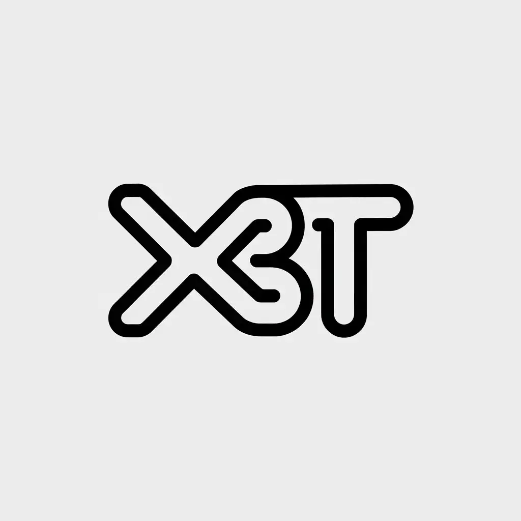 a vector logo design,with the text "XBT", main symbol:XBT,Moderate,be used in electric industry,clear background