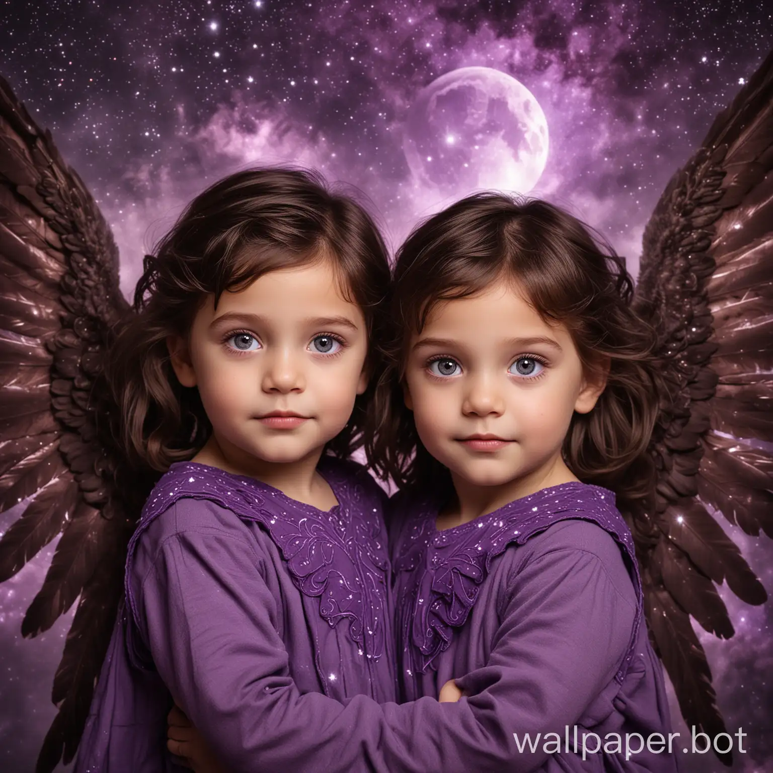 Celestial-Twins-with-Purple-Eyes-and-Wings-in-Cosmic-Atmosphere