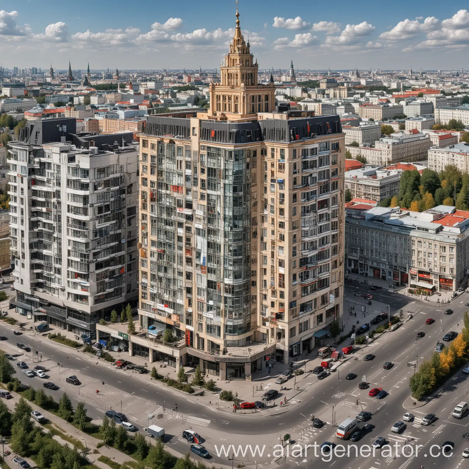 сгенерируй изображения для текста [продажа коммерческой недвижимости в москве и московской области] ,без текста на картинке.