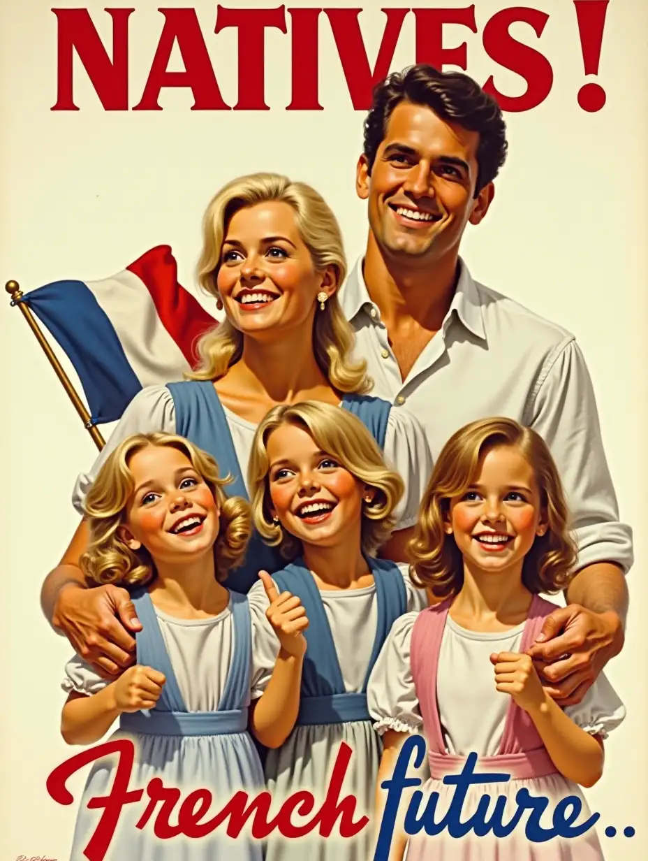 French-Family-Propaganda-Poster-with-National-Pride-and-Unity