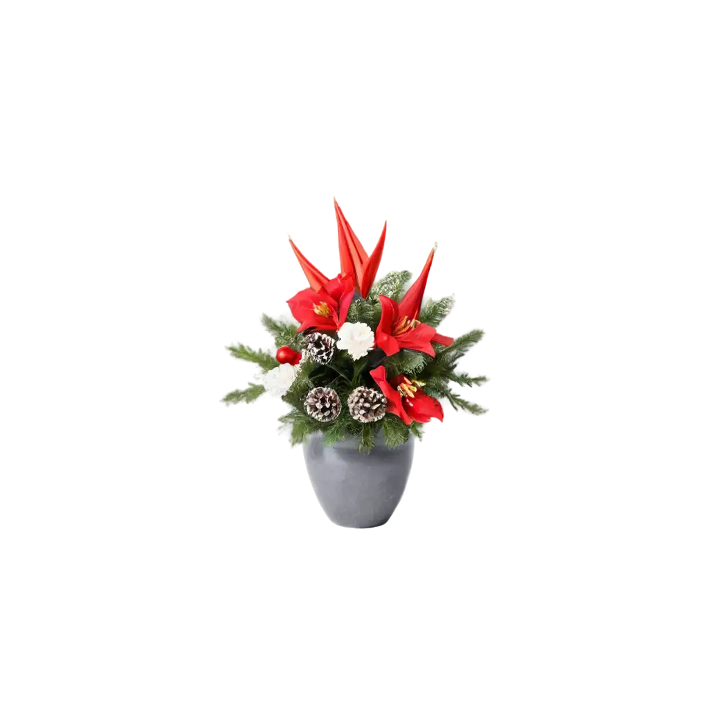 Festive-Christmas-Floral-Arrangement-PNG-for-Webshop-and-Holiday-Decoration