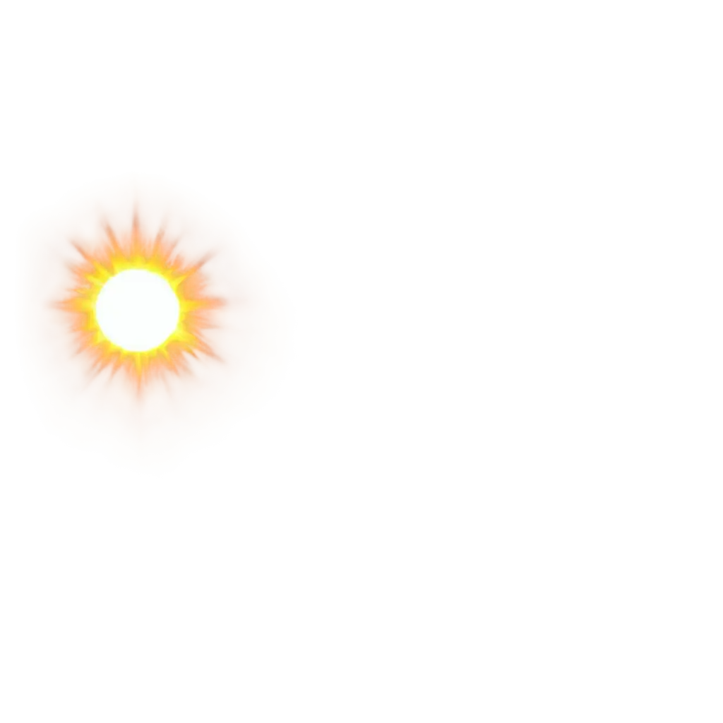 Generate a image of sun with bright light