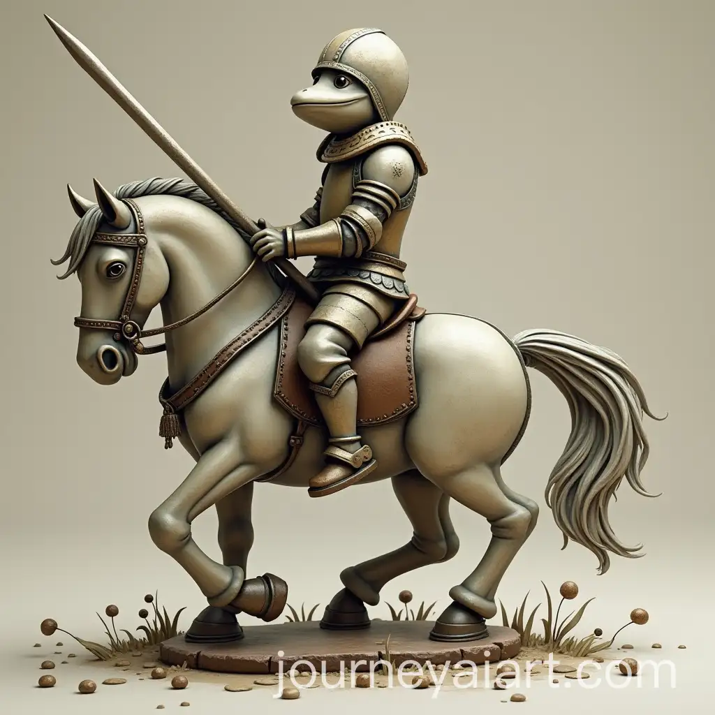 Chess-Knight-Figurine-with-Frog-on-Top