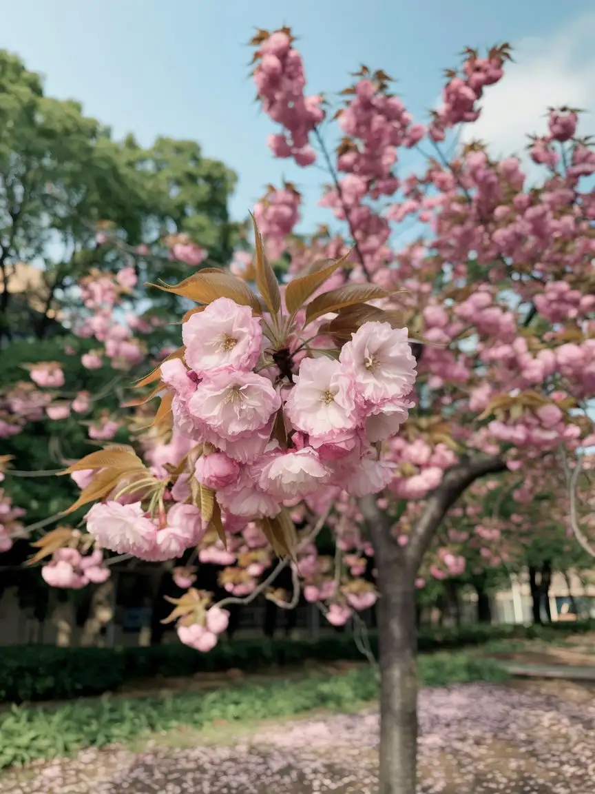 Scenery with vibrant spring colors, makes one's eyes brighten and heart warm