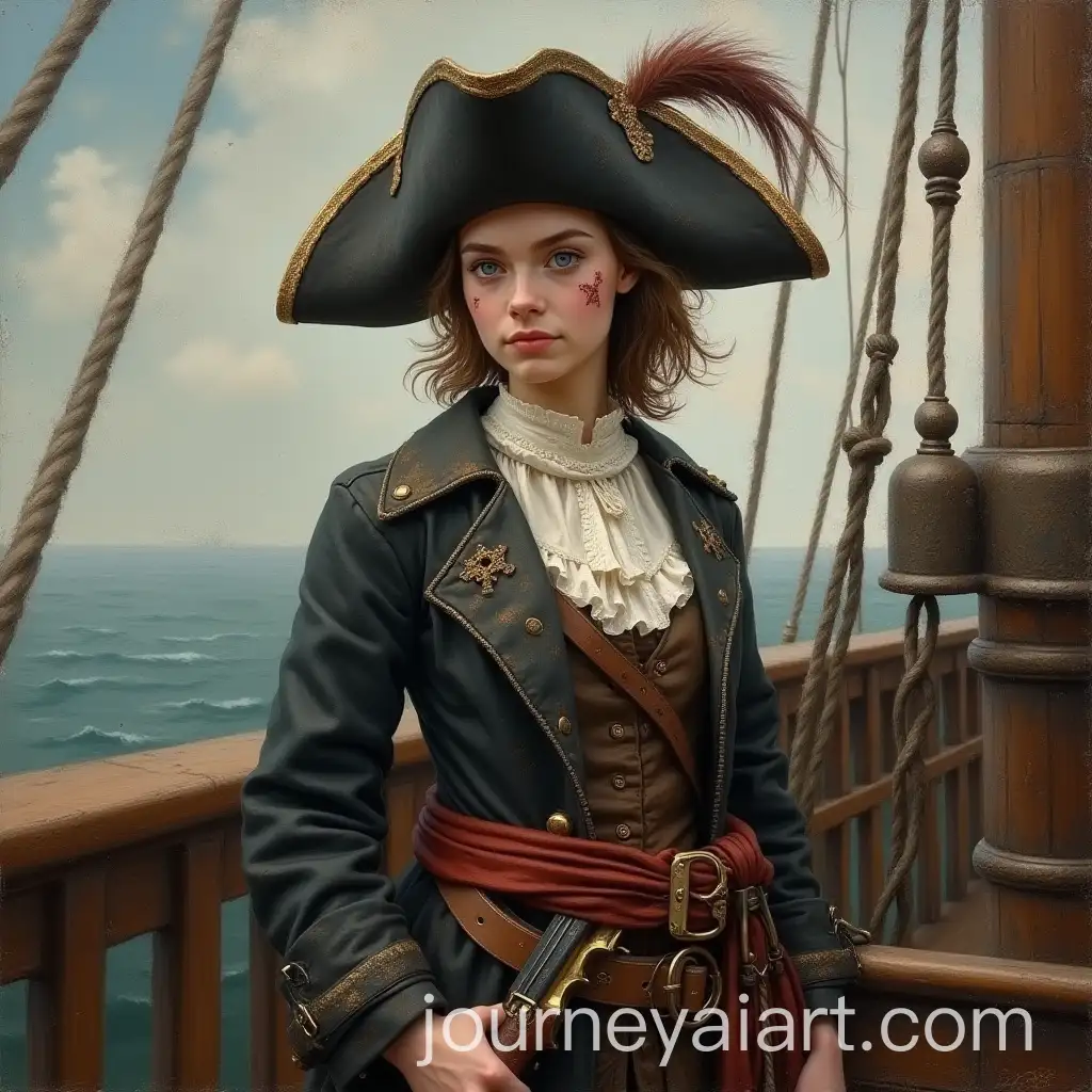 Female-Pirate-on-1700s-Ship-Deck-with-Sword-and-Pistols