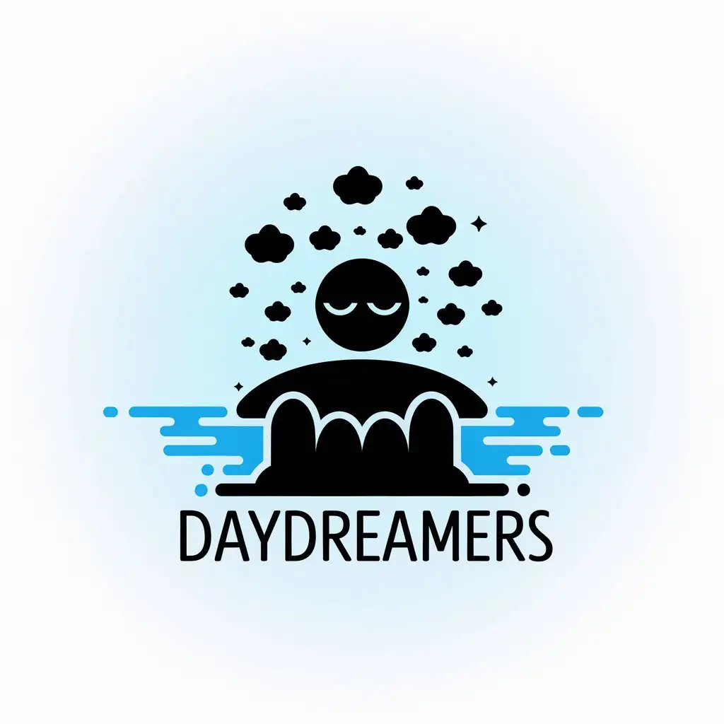 LOGO Design for Daydreamers Moderate Clear Background with Clouds Theme