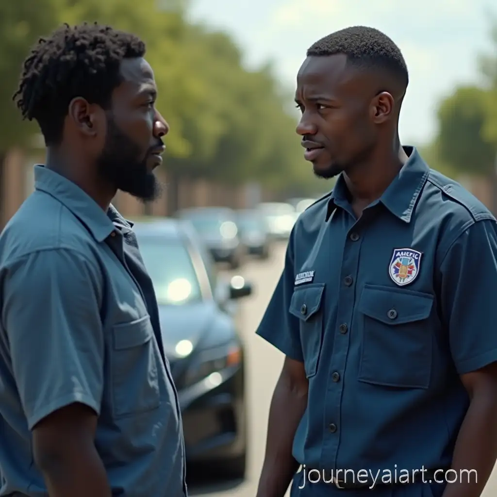 Paramedic-Assisting-StressedParamedic-and-man-interaction-Man-on-African-Street-in-Cinematic-Shot
