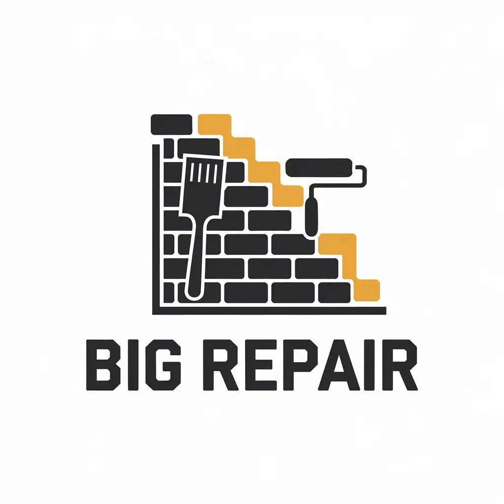 LOGO Design for BIG REPAIR Wall Spatula Roller in Construction Industry