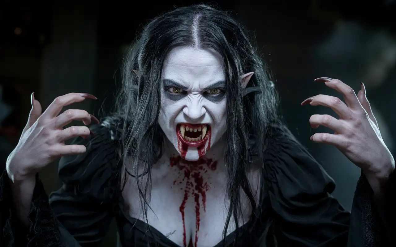 Monstrous-Demonic-Female-Vampire-with-Wild-Hair-and-Bloodstained-Fangs