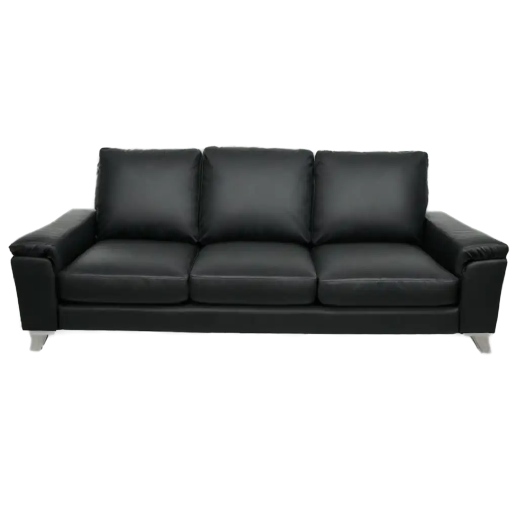 Black-Sofa-PNG-Elegant-Furniture-Illustration-for-Interior-Design-Concepts