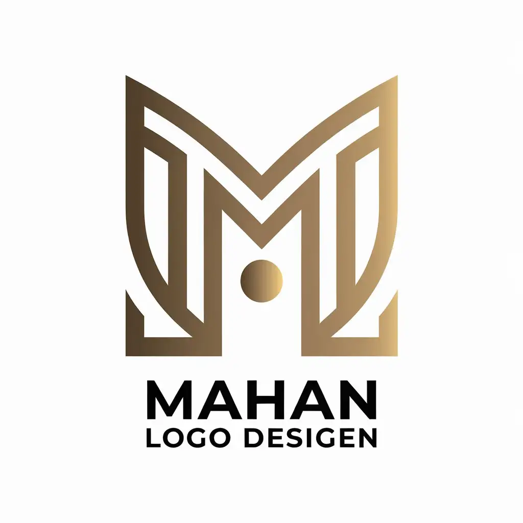 LOGO Design For MAHAN Modern Vector Logo Design with Clear Background