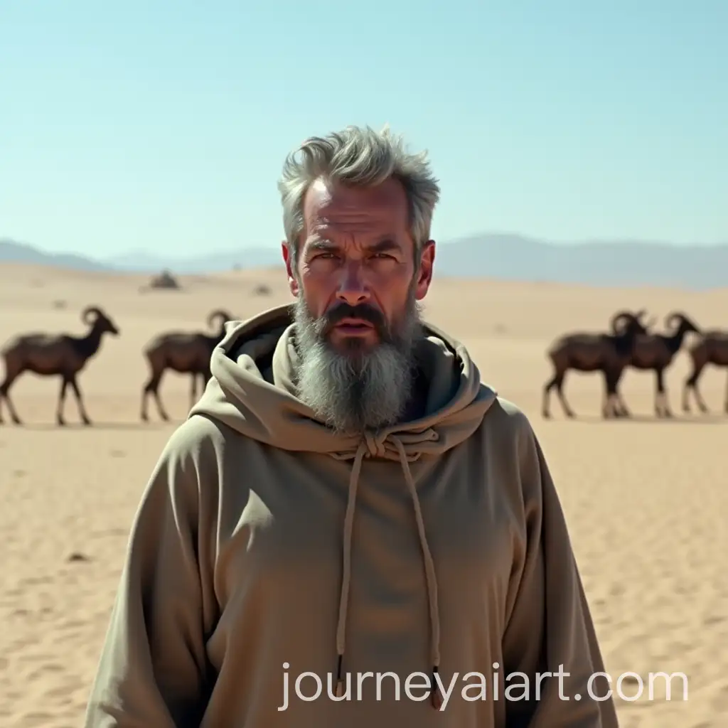 MiddleAged-Man-in-Toga-StaringAI-Image-Prompt-Expansion-Into-the-Distance-in-a-Desert-Landscape