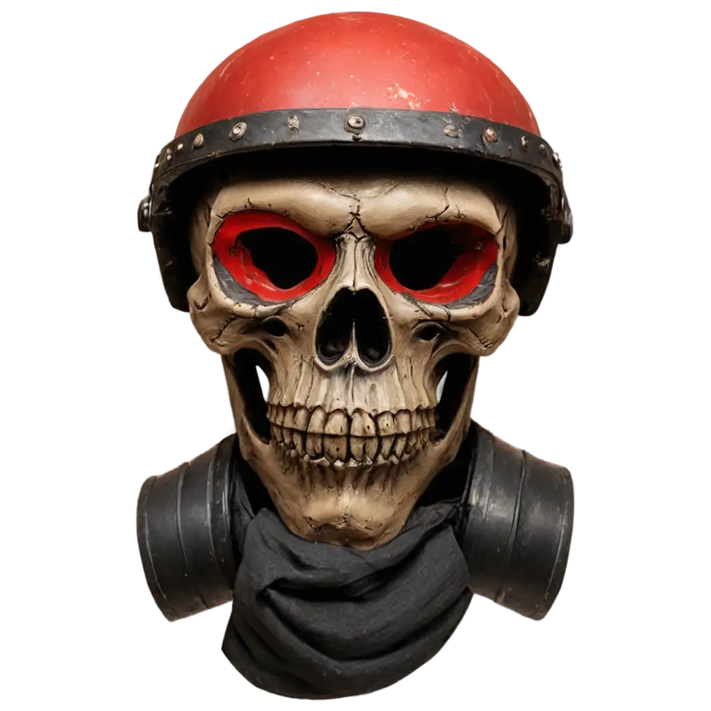 Skull-with-Red-Buff-Mask-and-Oldschool-Helmet-PNG-Image-with-Fiery-Red-Background