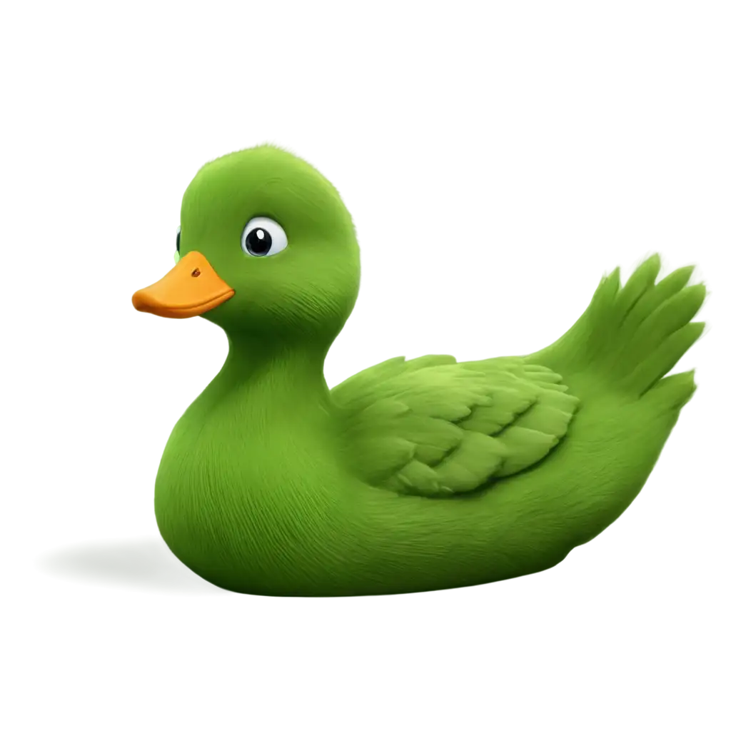 Adorable-Animated-Green-Duck-PNG-A-Delightful-Addition-for-Various-Creative-Projects