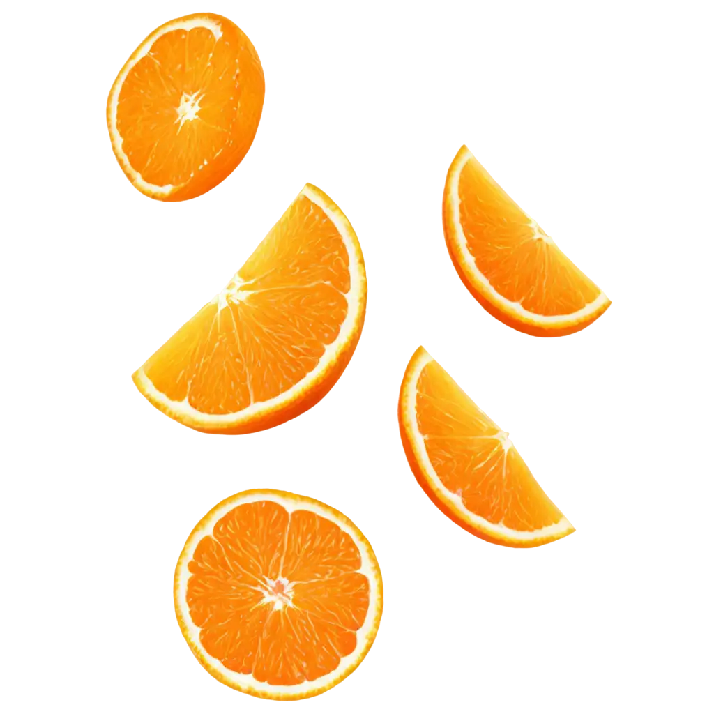 Falling-Orange-Fruit-Slices-PNG-Vibrant-HighQuality-Image-for-Various-Uses