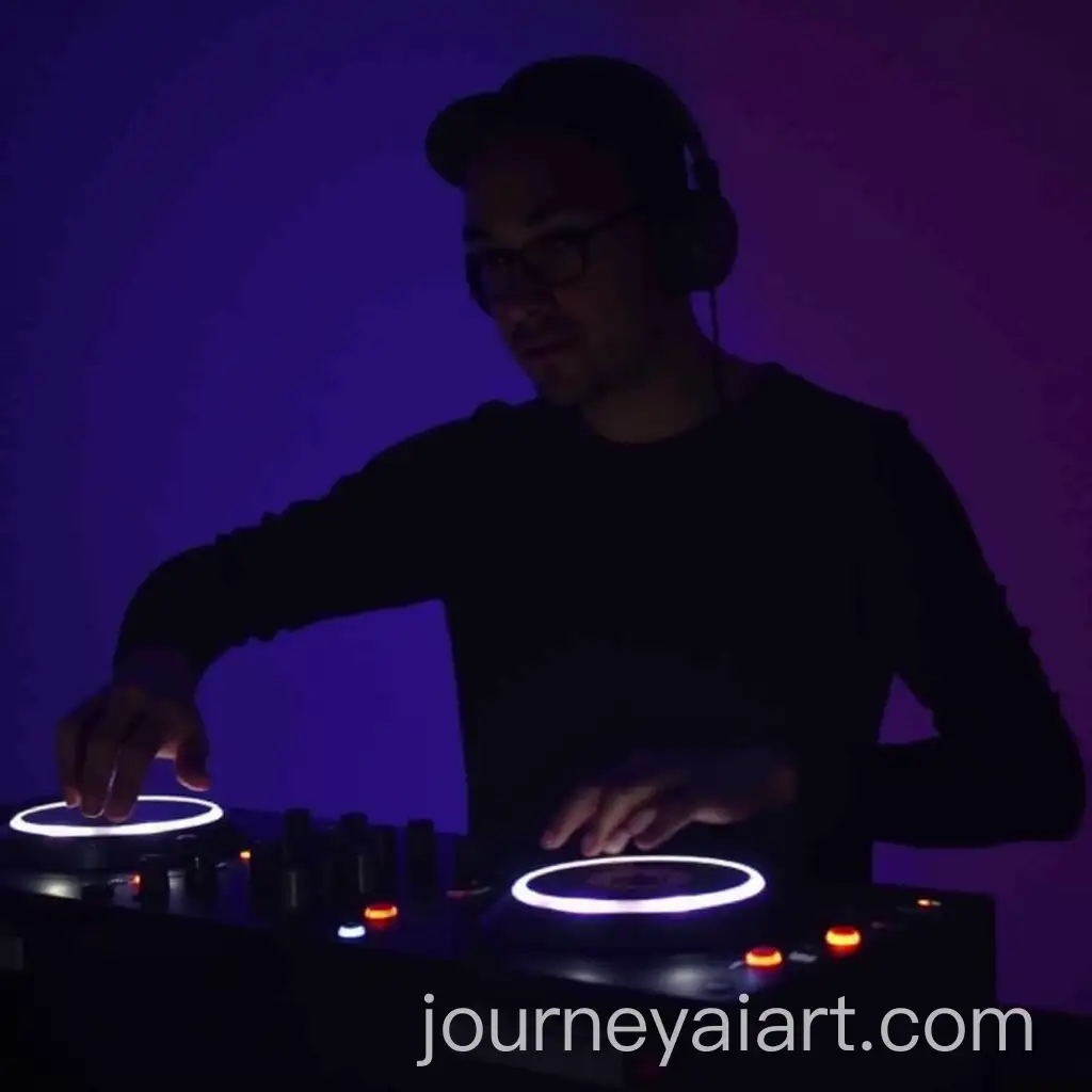 DJ-Mixing-Music-with-Glow-Lights-at-Night