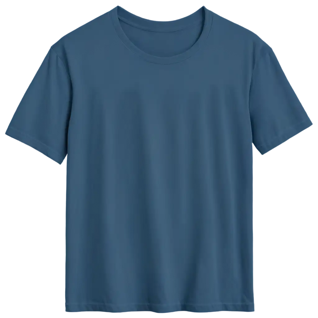 Plain-Blue-TShirt-PNG-Image-Isolated-on-Transparent-Background-Perfect-for-Creative-Projects