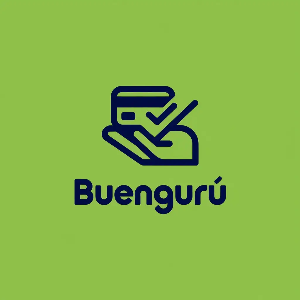 LOGO Design for Buengur Modern Professional with Deep Blue and Vibrant Green Theme