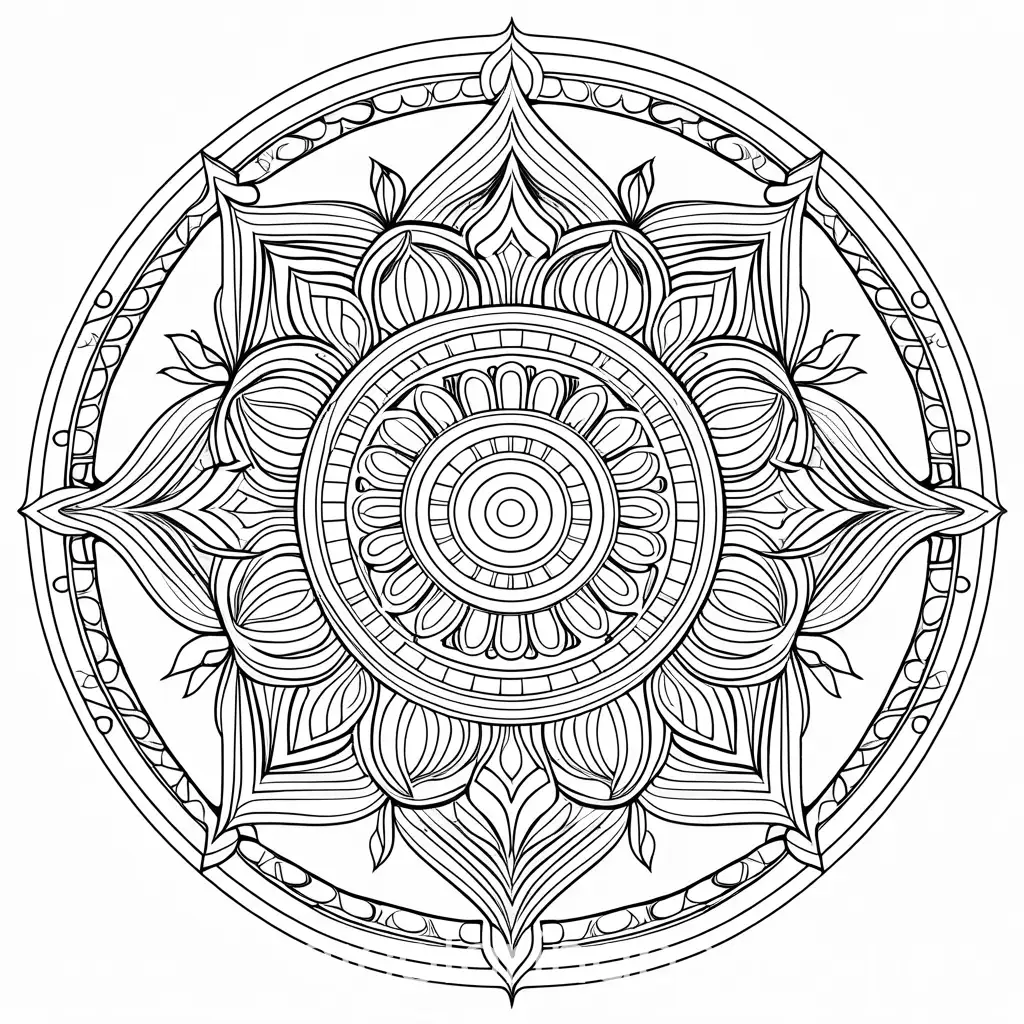 Adult-Mandala-Coloring-Page-Simplicity-in-Black-and-White