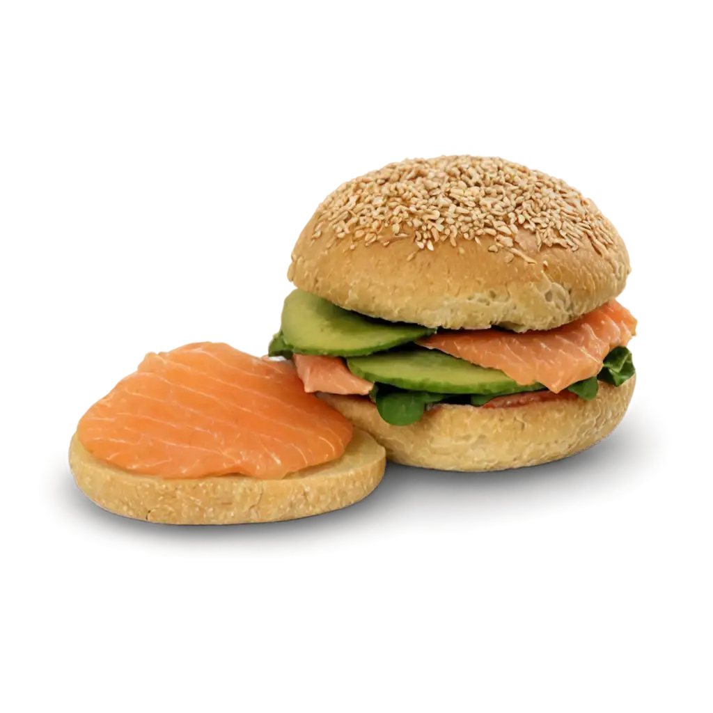 Exquisite-Round-Panino-with-Avocado-and-Salmon-HighQuality-PNG-Image