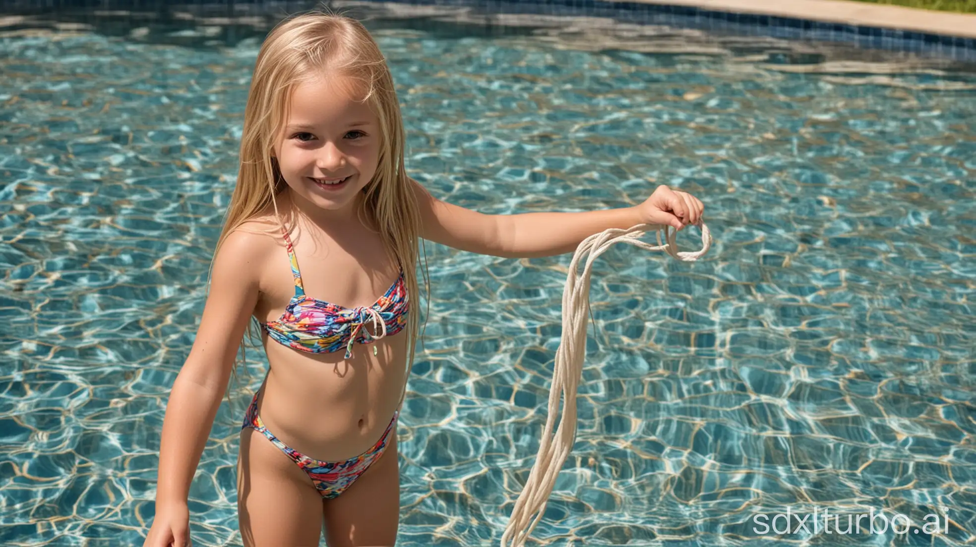 Cheerful-6YearOld-Girl-Enjoying-Summer-Fun-at-the-Pool