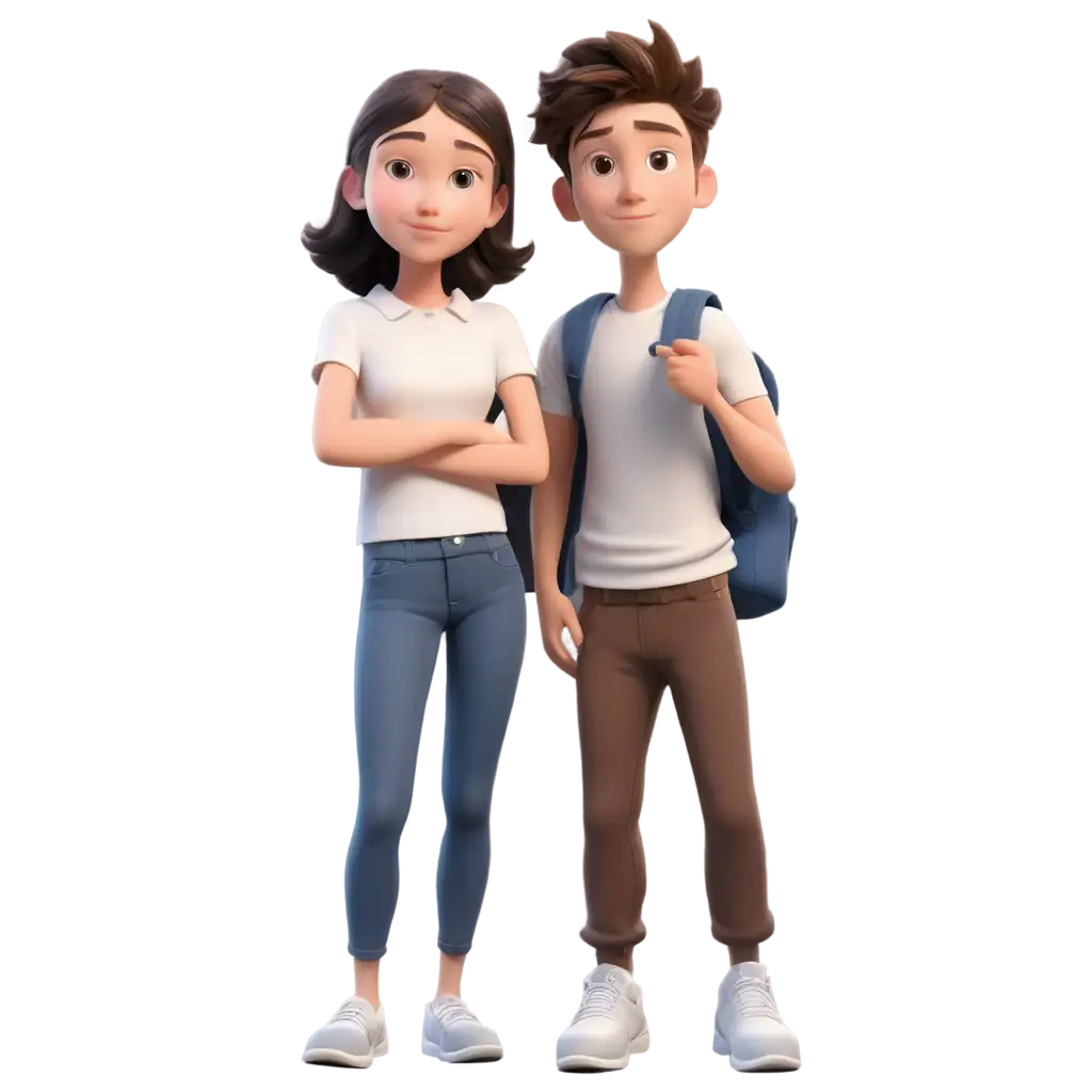 3D-Animation-PNG-Image-of-Girl-and-Boy-Students-Creative-Educational-Illustration