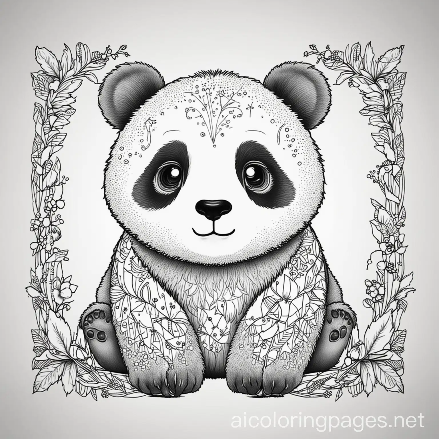 Panda-Coloring-Page-with-Vivid-Patterns-for-Kids