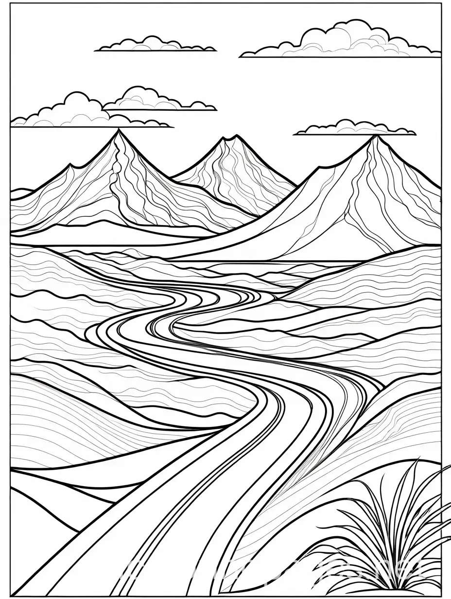 Scenic-Mountain-and-Desert-Road-Coloring-Page-for-Kids