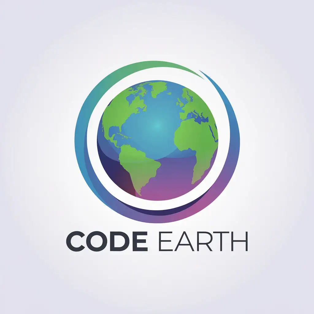 LOGO-Design-for-Code-Earth-Vibrant-Earth-Icon-with-Code-Typography-on-a-Clean-Background