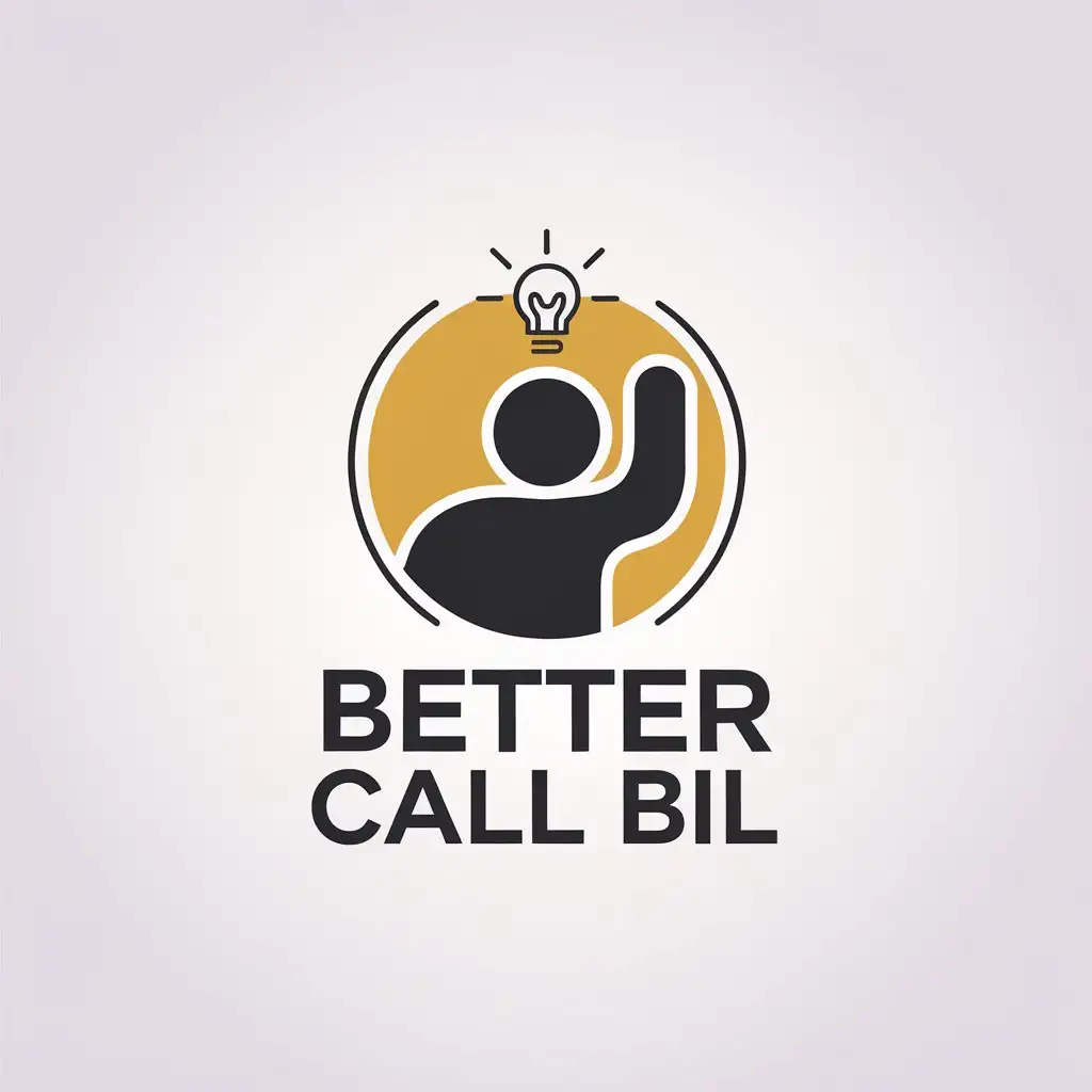 LOGO Design for Better Call Bil Minimalistic Inspiration from Better Call Saul