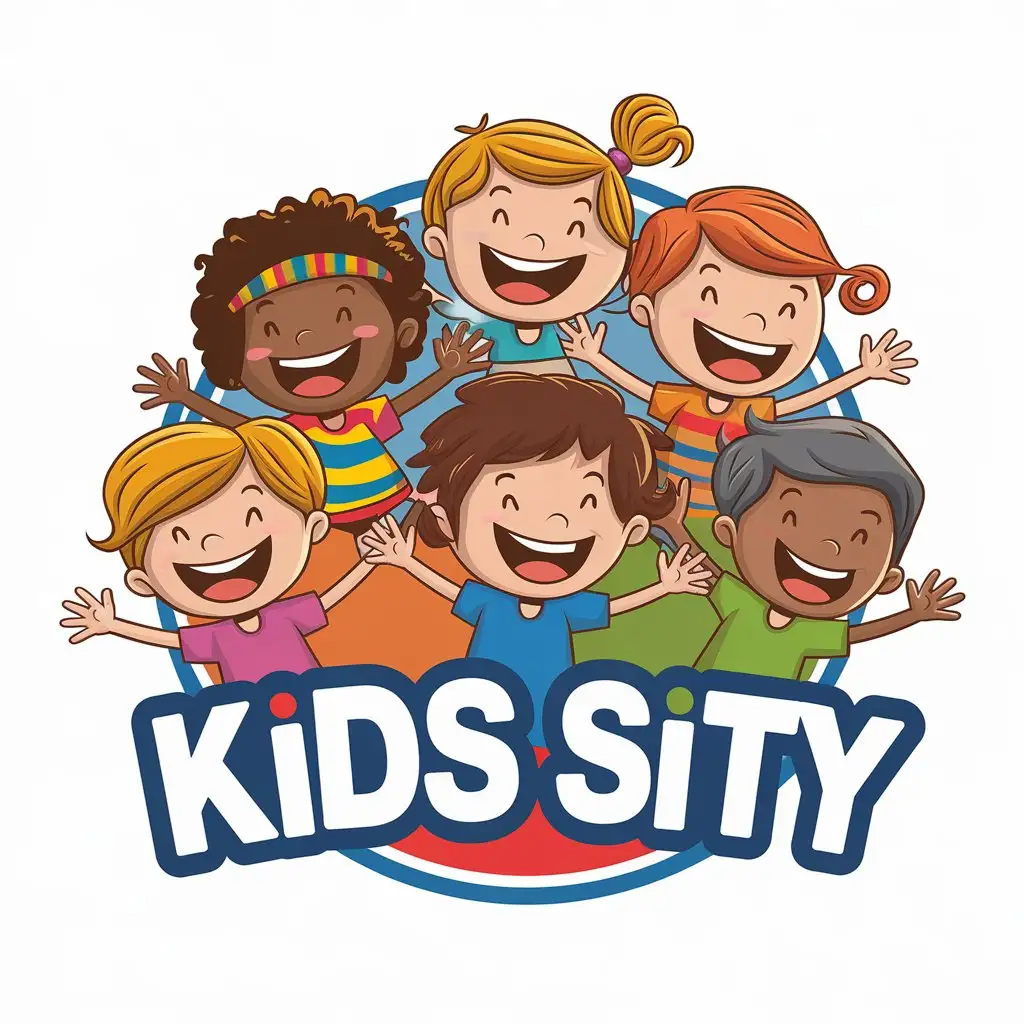 LOGO-Design-For-Kids-Sity-Modern-Vector-Design-with-Children-and-Games-Theme